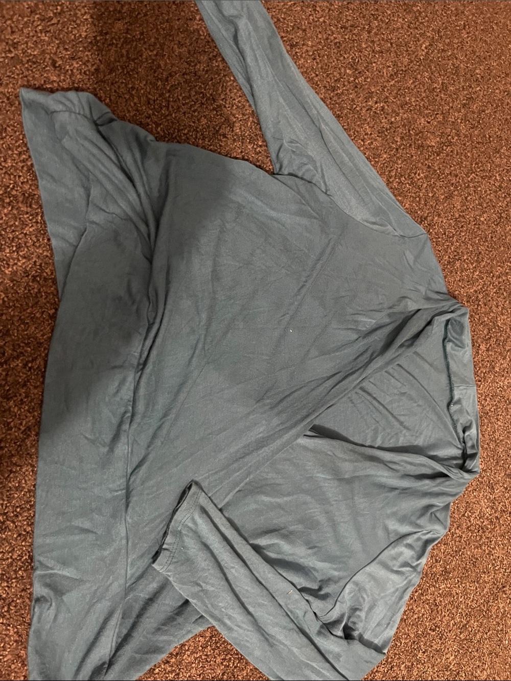Men's Long Sleeve Crew Tee - Slate Gray
